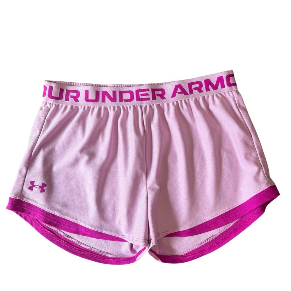 Under Armour Girls Youth Large Pink Athletic Shorts